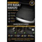 Solveks Renault Kangoo (Iıı) Multix 2017 Model Uyumlu 4d Araca Özel Kesim Havuzlu Bagaj Havuzu Premium - Siyah