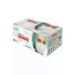 Soly BIDOLUSOLY4 Beyaz Care 3 Katlı Cerrahi Telli Full Ultrasonik Maske /150 Adet Maskee00