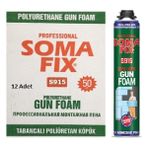 Somafix 12 Adet 750 ml - 940 gr Tabancalı Mantolama Şişmeyen Poliüretan Köpük