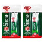 Somafix 2 Adet Somafix 50 ml Tüp Kırmızı Rtv Silikon Sıvı Conta 350 ºc