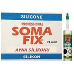 Somafix 24 Adet Şeffaf Ayna Silikonu 280 Ml