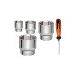 Somafix 3/4 Ağır Lokma Takımı Tekli Lokma 6 Köşe 38-41-46-50 mm Ucu Degişken Tornavida