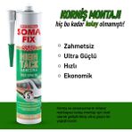 Somafix S580 Hightack Ultra Güçlü Korniş Yapıştırıcı 290 m Tüm Yüzeylerde Kullanım İçin