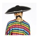Sombrero Meksika Şapkası Mariachi Gümüş Şeritli Yetişkin Boy