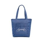 Something Minimal Tasarım Shopper Çanta, Haki Yeşil, Vegan Deri, Fermuarlı, Geniş İç Hacimli, 30x30 cm, Çift Saplı, Modern Stil (Mavi)
