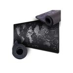 SOMIC Büyük Boy XL Mouse Pad 90x40 Dünya Haritası Desenli Oyuncu Gamer Gaming Mouse Pad Yüksek Kalite