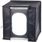 Somikon Mobil fotoğraf stüdyosu: Profesyonel stüdyo ışık çadırı, 4 COB LED, 40 Watt, 2.400 lümen, 40 x 40 cm (fotoğraf ışık çadırı, ışık küpü, video ışığı)
