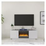 Şömine TV Sehpası, High Gloss TV Cabinet TV Fireplace Have Heat And Flame Color Changes Suitable For Living Room Elektrikli Şömine