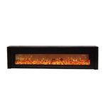 Şömine TV Standı Basit Beyaz Depolama Ekranı TV Dolabı Şömine Cam TV Standı Dekorasyon Şömine TV Dolabı (B2000x320x600mm1)