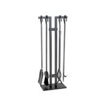 SOMINECO Lüx Ithal Siyah Şömine-soba Maşa Takımı Aksesuar Seti -sgss-018