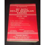 Son Değişiklikleriyle 657 Sayılı Devlet Memurları Kanunu (Sahafiye Kitap)