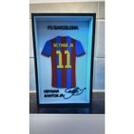 Son Vadi Neymar Jr. Barcelona. Forma İmzalı Çerçeve Hediyelik 14X22 Cm