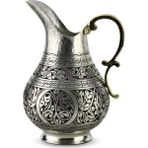 Sonay Bakırcılık Keski Işlemeli Kalaylı Bakır Sürahi