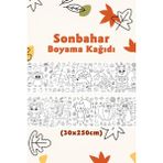 Sonbahar Temalı Dev Boyama Kağıdı 2,5 Metre Rulo Boyama Kağıdı - Çocuk Eğitici Boyama
