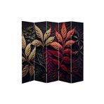 Sonbahar Yaprakları Temalı Özel Tasarım Paravan Room Divider Oda Bölücü PRVN-1312-1, 220 x 180