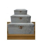 Sonem Çeyiz Çeyiz Sandık Çanta Bavul Gelin Damat Bohça Sandığı 3lü 0125