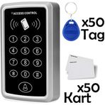Sonex RFID Şifreli Kapı Kilidi-50 Adet Kart-50 Adet Anahtarlık