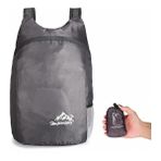 Songli Gri Açık Sırt Çantası 20L Hafif Paketlenebilir Katlanabilir Ultralight Sırt Çantası Seyahat Sırt Çantası Spor Sırt Çantası Erkek Kadın Alışveriş Çantası (Yurt Dışından) - Renkli