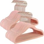 Songmics Çocuk Elbise Askısı, 50'Li Set, Pembe Altın Kancalı, Kaymaz, Yer Tasarruflu, Elbise Dolabı İçin Askı, Bebek Kıyafeti, Etek Ve Pantolon, Çocuklar İçin, Kadife, Açık Pembe Crf027p01 Outlet Vitrin