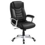 Songmics Ergonomik Ofis Koltuğu Yüksekliği Ayarlanabilir Döner Sandalye Sağlam, Dayanıklı, Siyah Obg21B 52x53x122 cm