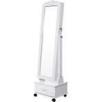 Songmics Tekerlekli Aydınlatmalı Kilitlenebilir Mücevher Dolabı, , JBC61W - Standart