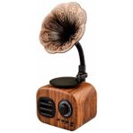 Sonia Gramofon Bluetooth Hoparlör - Kahverengi