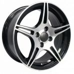 Sonic 1080/2 15 İnç 6.5J 4X100 Et35 67,1 Bd Siyah Diamond Jant Seti 4 Adet