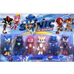 Sonic 6 Lı Oyuncak Kirpi Figür Seti Tails Knuckles - Renkli