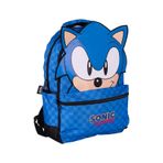 Sonic Okul Çantası Mavi Üç Boyutlu