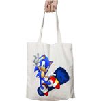Sonic The Hedgehog Kaykay Iki Tarafı Kalıcı Baskılı Yıkanabilir Çanta