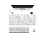 SonicTouch Damga Pulu Koleksiyonu Gamer Oyuncu Dikişsiz Sıvı Geçirmez Klavye Mouse Pad 32x70Cm