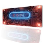 Sonictouch Ultragrand Code Devre Kartı Dikişsiz Xxl Gaming Oyuncu Masaüstü Klavye Mouse Pad 40x90cm