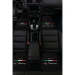Sonictouch Universal Oto Araba Paspası Takımı Dijital Baskılı Her Araca Uyumlu Yıkanabilir 22OPD251103 - Siyah