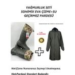 Sonimix Motokurye, Balıkçı, Yıkamacı Yağmurluk Seti (Sonimix Eva Çizme+Su Geçirmez Pardesü)