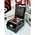 Sönmez Manuel Kase Kapatma 3 Gözlu Tabak Kapatma Makinesi Black