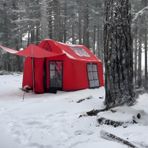 Sönmez Outdoor London Prestige M Kırmızı Şişme Kamp Çadırı