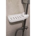 SONMEZSTORE DUŞ RAYI, DUŞ BORUSU SABUNLUĞU, BANYO SABUNLUĞU, DUŞAKABİN-BANYO RAFI-20mm BORU ÇAPI-SOL MONTAJ