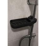 SONMEZSTORE DUŞ RAYI, DUŞ BORUSU SABUNLUĞU, BANYO SABUNLUĞU, DUŞAKABİN-BANYO RAFI-25mm BORU ÇAPI-SOL MONTAJ