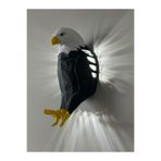 SONMEZSTORE KARTAL TEMALI 3D GECE LAMBASI 20cm boy - Pilli - Led Lambalı