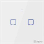 Sonoff T0-EU-2C Akıllı Dokunmatik Duvar Anahtarı 2 Kanallı