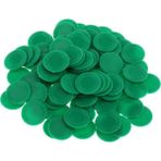 Sononia 100 Adet / Paket Abs Plastik 23MM Bingo Oyunu Poker Chips Casino Jeton Eğlenceli Oyuncaklar Yeşil (Yurt Dışından)