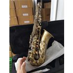 Sonor Xal-1016 Mat Bronz İşlemeli Model Alto Saksafon Seti