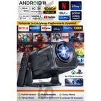 SONREİR HY320 Ultra Yeni Nesil Android Projeksiyon WiFi Bluetooth Taşınabilir Akıllı Projektör Ev Sineması