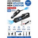 Sonreir ST-126 Plus 22000Pa Kablosuz Araç Süpürgesi Güçlü Çekim Üflemeli Dijital Ekranlı Işıklı El Süpürgesİ (Siyah)