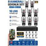 Sonreir Xpro 8 Kamera 16 Lens Kablosuz Wifi Güvenlik Kamerası Seti Nvr Kayıt Cihazı Gece Görüşlü Ip Kamera - 8 li Set