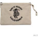 Sons Of Anarchy California Krem Clutch Astarlı Cüzdan / El Çantası - 25x18cm