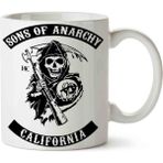 Sons Of Anarchy California Porselen Kupa Bardak - Beyaz - 199 ml