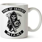 Sons Of Anarchy Miami Porselen Kupa Bardak - Beyaz - 300 cc
