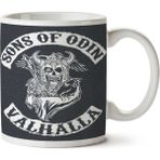 Sons Of Odin - Valhalla Chapter Iki Tarafı Baskılı Kupa Bardak