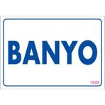 Sönsan Uyarı Levhaları "banyo" Pvc 17,5*25